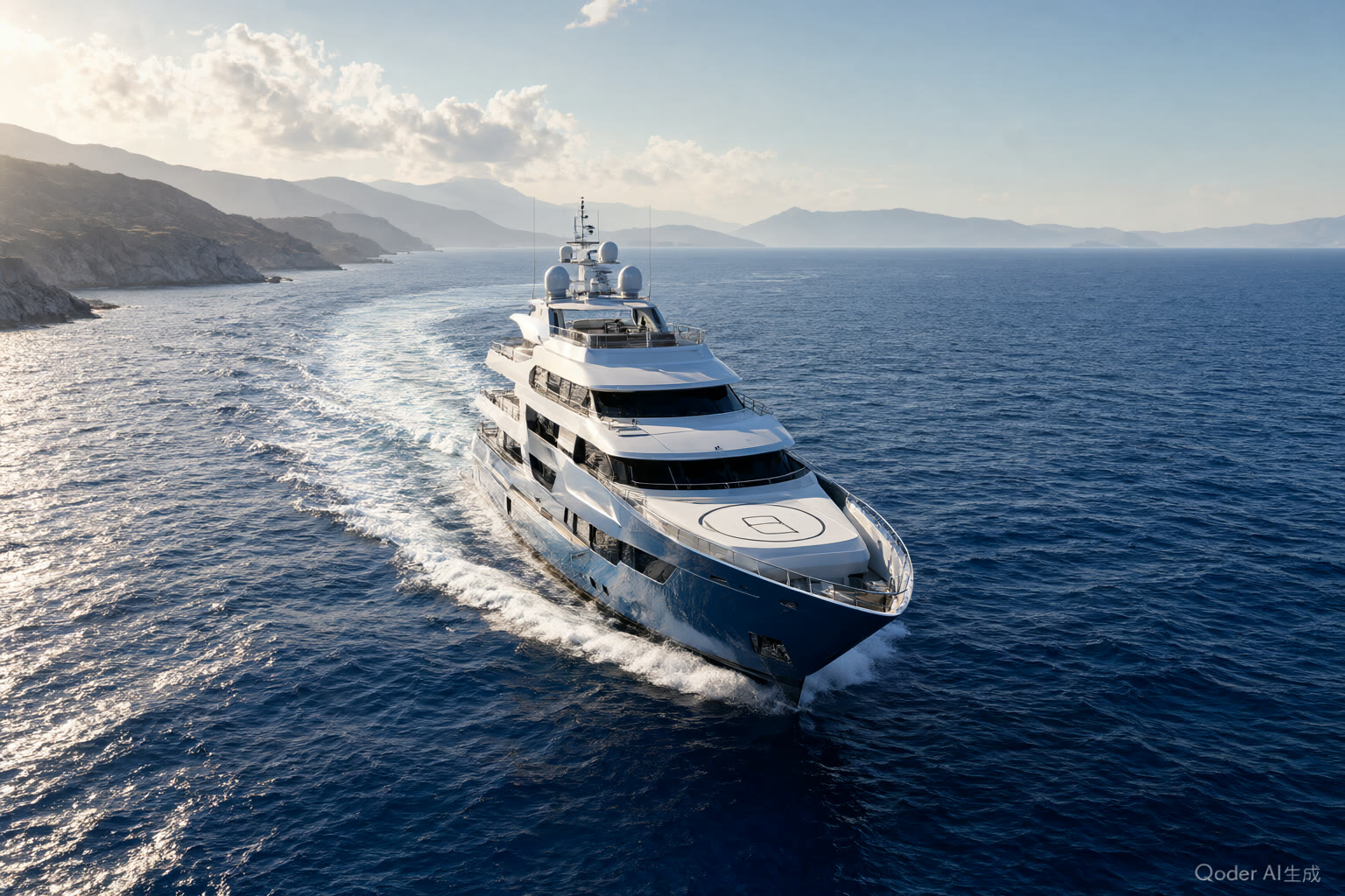 45m Steel-Blue Expedition Yacht